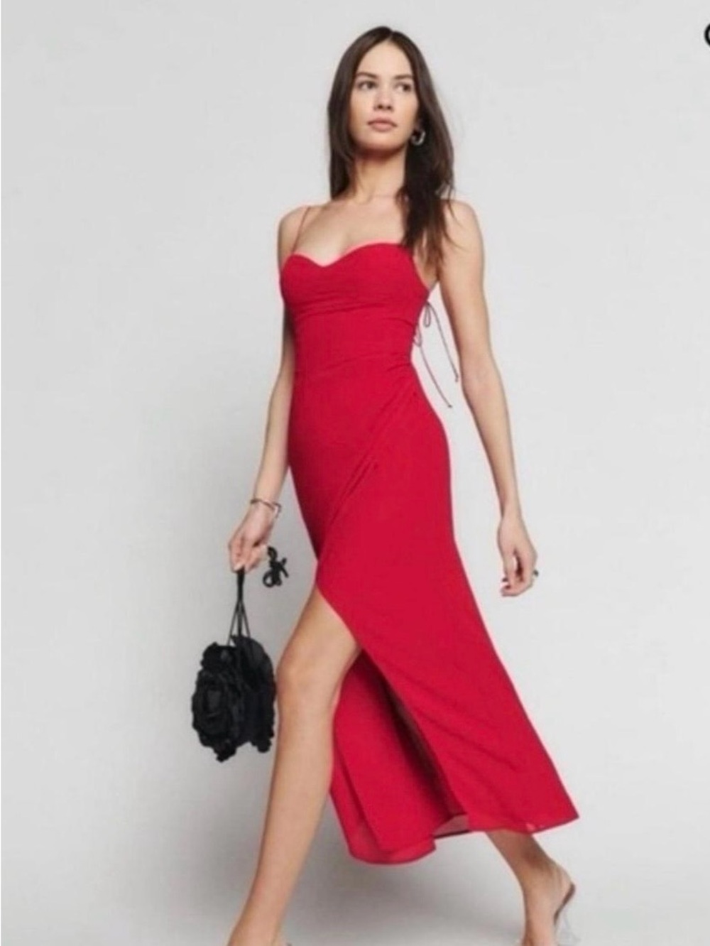 NWT REFORMATION Kourtney Dress, Red Size M